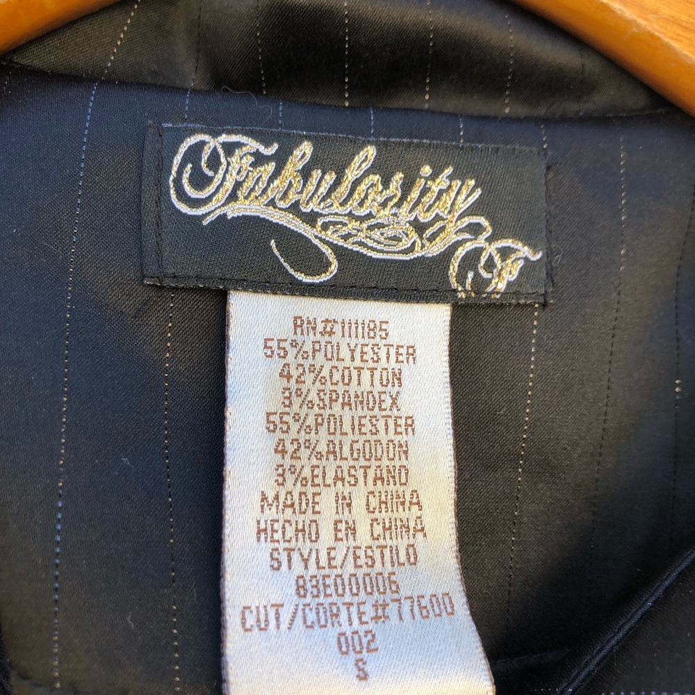 FABULOSITY  JACKET SIZE S BLAK GOOD Condition - Picture 8 of 8